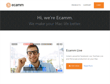 Tablet Screenshot of ecamm.com